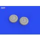 Eduard Accessories F4F wheels late w/rims PRINT for ARMA HOBBY - kerékkészlet