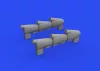 Eduard Accessories Hurricane Mk.I exhaust stacks for ARMA HOBBY - kipufogócsonkok