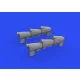 Eduard Accessories Hurricane Mk.I exhaust stacks for ARMA HOBBY - kipufogócsonkok