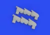 Eduard Accessories Hurricane Mk.I exhaust stacks for ARMA HOBBY - kipufogócsonkok