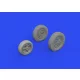 Eduard Accessories P-39Q wheels PRINT1/72 for ARMA HOBBY - kerékkészlet