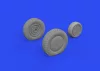 Eduard Accessories P-39Q wheels w/rims PRINT 1/72 for ARMA HOBBY - kerékkészlet
