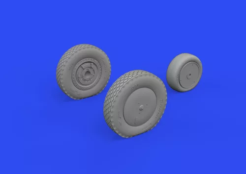 Eduard Accessories P-39Q wheels w/rims PRINT 1/72 for ARMA HOBBY - kerékkészlet