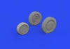Eduard Accessories P-39Q wheels w/rims PRINT 1/72 for ARMA HOBBY - kerékkészlet