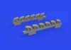 Eduard Accessories P-39Q exhaust stacks PRINT 1/72 for ARMA HOBBY - 3D nyomtatott kipufogócsonkok