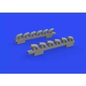   Eduard Accessories P-39Q exhaust stacks PRINT 1/72 for ARMA HOBBY - 3D nyomtatott kipufogócsonkok