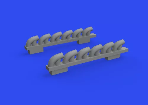 Eduard Accessories P-39Q exhaust stacks PRINT 1/72 for ARMA HOBBY - 3D nyomtatott kipufogócsonkok