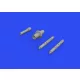 Eduard Accessories P-39Q gun barrels PRINT 1/72 for ARMA HOBBY - 3D nyomtatott fegyvercsövek