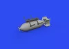 Eduard Accessories P-39Q 500lb bomb PRINT 1/72 ARMA HOBBY - P-39Q 500lb bomba – bombafegyverzet-készlet