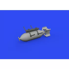   Eduard Accessories P-39Q 500lb bomb PRINT 1/72 ARMA HOBBY - P-39Q 500lb bomba – bombafegyverzet-készlet