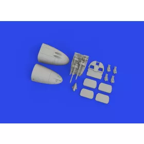  Eduard Accessories Bf 110E nose guns PRINT 1/72 EDUARD - Bf 110E orrfegyverzet – 3D nyomtatott