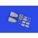 Eduard Accessories Bf 110E nose guns PRINT 1/72 EDUARD - Bf 110E orrfegyverzet – 3D nyomtatott