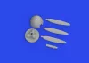 Eduard Accessories Bf 109F propeller early PRINT 1/72 EDUARD - Bf 109F légcsavar korai – 3D nyomtatott