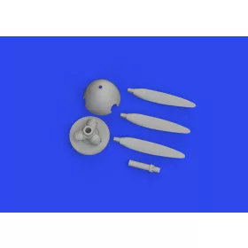   Eduard Accessories Bf 109F propeller early PRINT 1/72 EDUARD - Bf 109F légcsavar korai – 3D nyomtatott