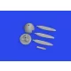 Eduard Accessories Bf 109F propeller early PRINT 1/72 EDUARD - Bf 109F légcsavar korai – 3D nyomtatott