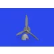 Eduard Accessories Bf 109F propeller late PRINT 1/72 EDUARD - Bf 109F légcsavar késői – 3D nyomtatott