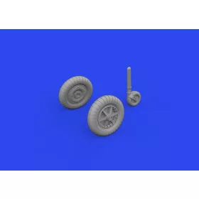   Eduard Accessories Bf 109F wheels PRINT 1/72 EDUARD - kerékkészlet