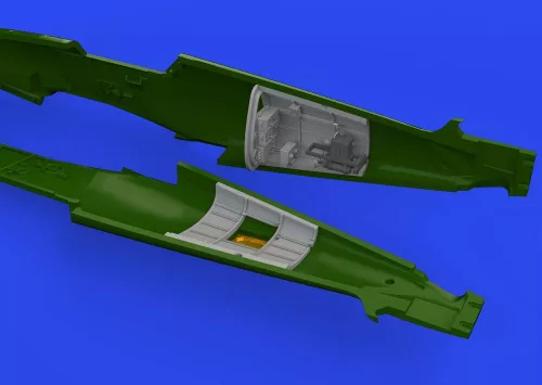 Eduard Accessories Bf 109F radio compartment PRINT 1/72 EDUARD - rádiótér – 3D nyomtatott részletező készlet