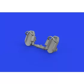   Eduard Accessories Bf 109E rudder pedals early PRINT 1/72 - oldalkormány-pedálok