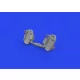 Eduard Accessories Bf 109E rudder pedals early PRINT 1/72 - oldalkormány-pedálok