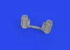 Eduard Accessories Bf 109E rudder pedals early PRINT 1/72 - oldalkormány-pedálok