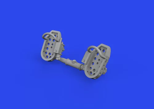 Eduard Accessories Bf 109E rudder pedals late PRINT 1/72 - oldalkormány-pedálok