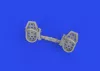 Eduard Accessories Bf 109E rudder pedals late PRINT 1/72 - oldalkormány-pedálok