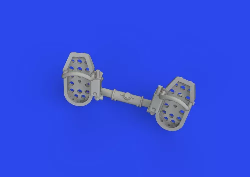 Eduard Accessories Bf 109E rudder pedals late PRINT 1/72 - oldalkormány-pedálok