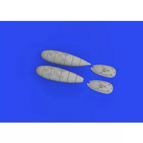   Eduard Accessories Bf 109F/G external fuel tanks 1/72 EDUARD - Bf 109F/G külső üzemanyag-póttartály