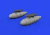 Eduard Accessories Bf 109F/G external fuel tanks 1/72 EDUARD - Bf 109F/G külső üzemanyag-póttartály