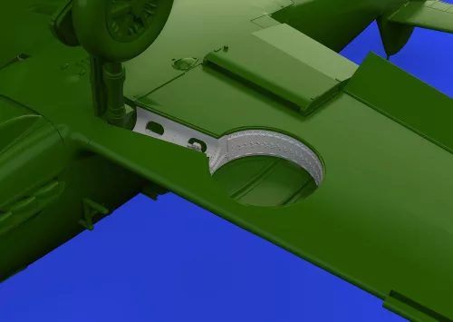 Eduard Accessories Bf 109F wheel bays rounded PRINT 1/72 EDUARD - futóműakna-részletező készlet