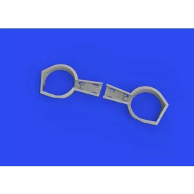   Eduard Accessories Bf 109F/G wheel bays angular PRINT 1/72 EDUARD - futóműakna-részletező készlet