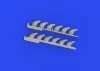 Eduard Accessories Bf 109F/G exhaust stacks PRINT 1/72 EDUARD - 3D nyomtatott kipufogócsonkok