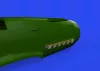 Eduard Accessories Bf 109F/G exhaust stacks PRINT 1/72 EDUARD - 3D nyomtatott kipufogócsonkok