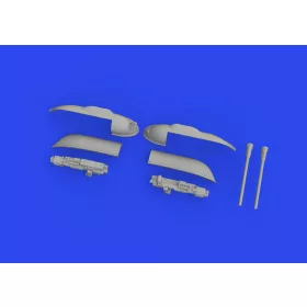   Eduard Accessories Bf 109F/G/K gun pods PRINT 1/72 EDUARD - Bf 109F/G/K gépágyúkonténerek – külső függesztmény