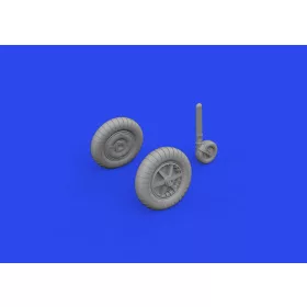   Eduard Accessories Bf 109G-2/G-4 wheels for plain wings PRINT 1/72 EDUARD - kerékkészlet