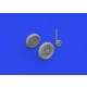 Eduard Accessories Bf 109G-2/G-4 wheels for plain wings PRINT 1/72 EDUARD - kerékkészlet