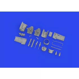   Eduard Accessories Bf 109G-6 engine PRINT 1/72 EDUARD - 3D nyomtatott motorkészlet