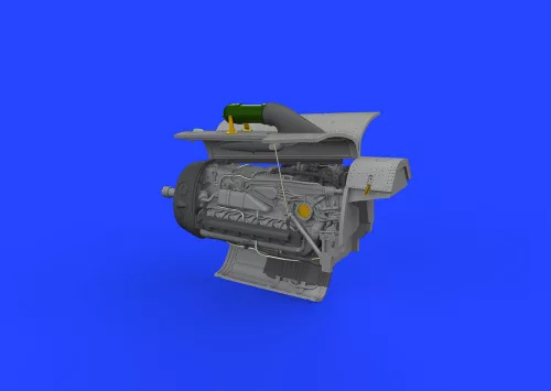 Eduard Accessories Bf 109G-2/G-4 engine PRINT 1/72 EDUARD - 3D nyomtatott motorkészlet