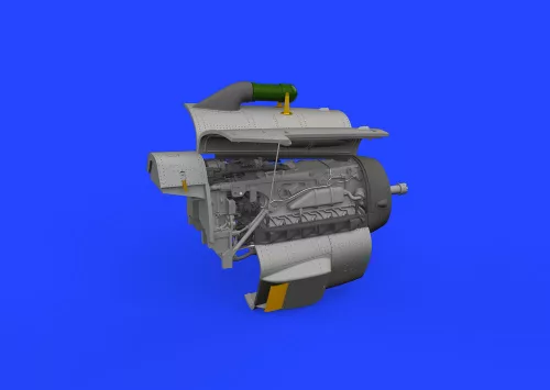 Eduard Accessories Bf 109G-2/G-4 engine PRINT 1/72 EDUARD - 3D nyomtatott motorkészlet
