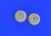 Eduard Accessories Me 410 wheels 1/72 AIRFIX - kerékkészlet