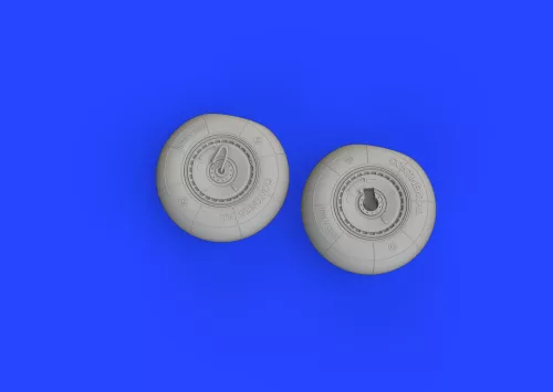 Eduard Accessories Me 410 wheels 1/72 AIRFIX - kerékkészlet