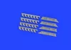 Eduard Accessories Me 410 exhaust stacks PRINT 1/72 AIRFIX - 3D nyomtatott kipufogócsonkok