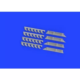  Eduard Accessories Me 410 exhaust stacks PRINT 1/72 AIRFIX - 3D nyomtatott kipufogócsonkok