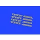 Eduard Accessories Me 410 exhaust stacks PRINT 1/72 AIRFIX - 3D nyomtatott kipufogócsonkok