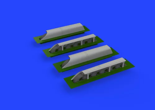 Eduard Accessories Me 410 exhaust stacks PRINT 1/72 AIRFIX - 3D nyomtatott kipufogócsonkok