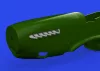 Eduard Accessories P-51D exhaust stacks PRINT - 3D nyomtatott kipufogócsonkok
