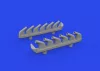 Eduard Accessories P-51D exhaust stacks PRINT - 3D nyomtatott kipufogócsonkok