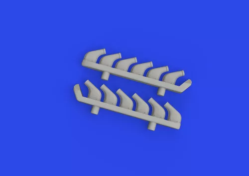 Eduard Accessories P-51D exhaust stacks PRINT - 3D nyomtatott kipufogócsonkok