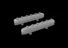 Eduard Accessories P-51D exhaust stacks w/ fairing PRINT - 3D nyomtatott kipufogócsonkok
